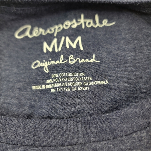 Aeropostale Tee in Navy blue size Woman's Medium with Paradise picture. - Picture 5 of 5